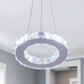 Modern Luxury Crystal Pendant Chandelier Cool White Light for Living Room Dining Table Home Decor Lighting
