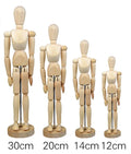 Artist Wooden Manikin Mannequin Sketching Lay Figure Model Aid Human Figure Draw Painting Model Jointed Doll for Art Drawing