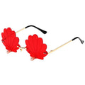 2023 Hot Sell Tortoise Shell Shaped Funny Sunglasses Metal Glasses Legs Eyeglasses Fashion Rimless Sunglasses for Women
