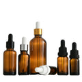 Wholesale 5ml 10ml 15ml 20ml 25ml 30ml 50ml 100ml Empty Brown Tincture Glass Essential Oil Amber Glass Dropper Bottle