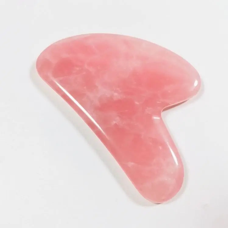 DIY Multifunctional Rose Quartz Jade Stone Gua Sha for Wholesales