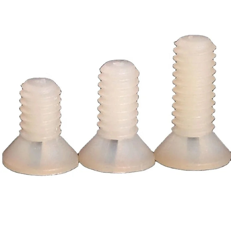 M2.5 M3 M4 M5 Nylon Plastic Oval Socket Screw with Phillips Countersunk Head Metric Measurement System