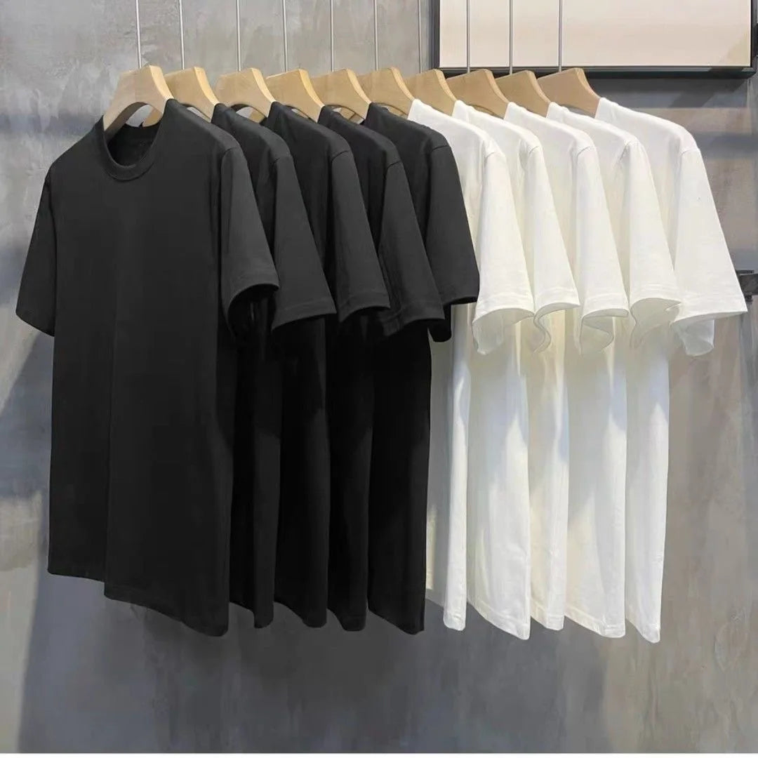 Cheap Custom Logo Design Men Clothes Solid Color O Neck Cotton Tee Unisex T Shirts