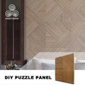 MUMU 3D Fashionable Interior Decorative Sense of Design Waterproof Wooden Indoor Siding Wood Wall Panel