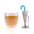 Sustainable 304 Stainless Steel Umbrella Tea Infuser with Stand