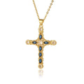 MIENTER New Product Diamond Cross Necklace Fashion Copper Luxury Women Collier Croix Jewelry Necklaces