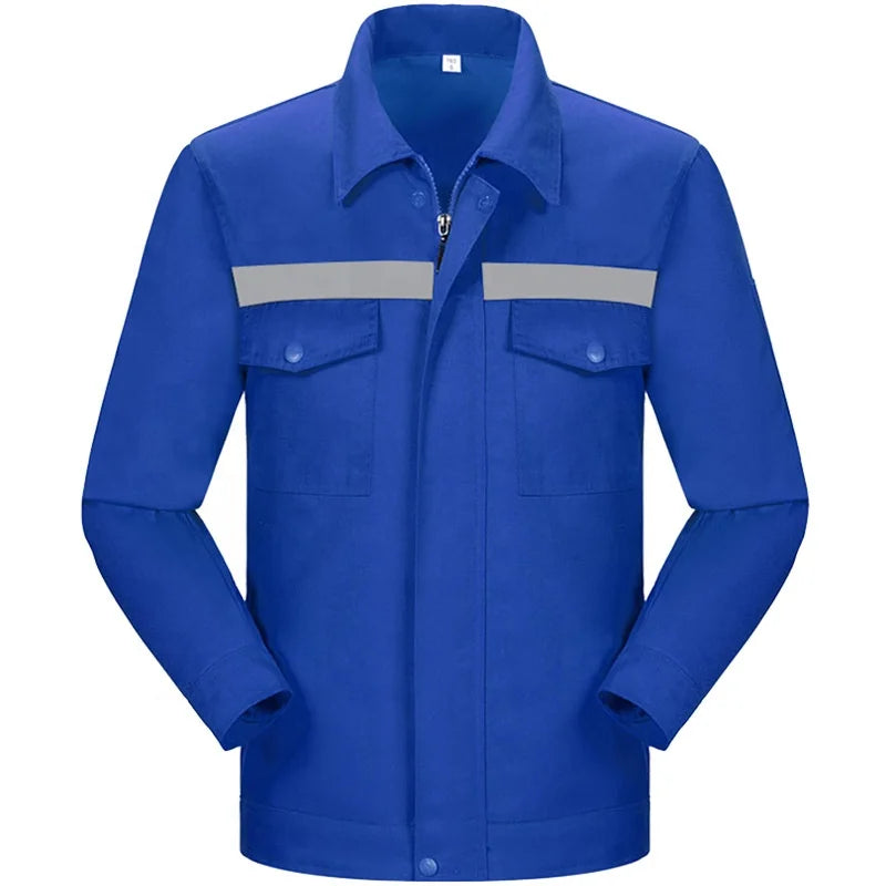 Factory Direct Sales Reflective Work Wear Trousers Navy Blue Work Uniform Safety Coverall for Men
