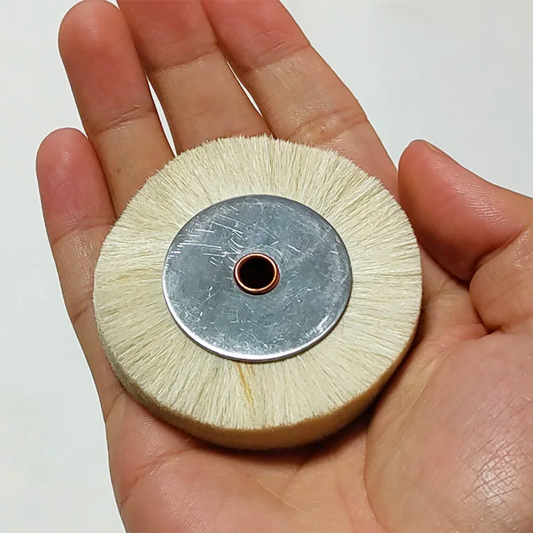 60x6x13.8mm Soft Fur Stainless Steel Brush Wheel for Offset Printing Machine