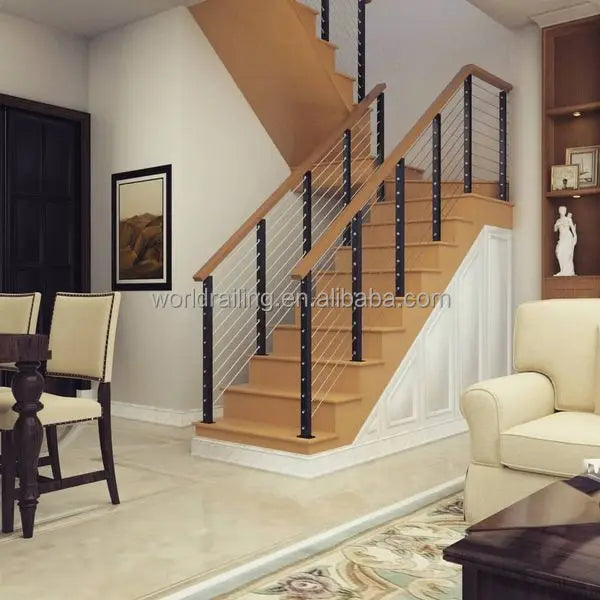 YL METAL Rave Reviews 304 Stainless Steel Indoor Cable Railing