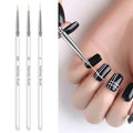 Wholesale DIY  Acrylic Transparent Nail Thin Liner Painting Pen Brush Line Drawing Pen