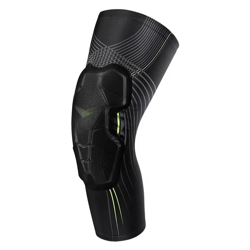 Compression Knee Sleeve Extended Support Basketball Honeycomb Anti-Collision Knee Pads