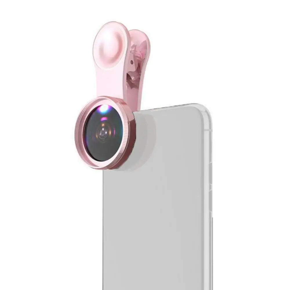 15X Macro HD Camera Lens for Mobile Phones LED Ring Flash Light Smartphone Selfie Live Lamp Fill Light Eyelashes Tools Product