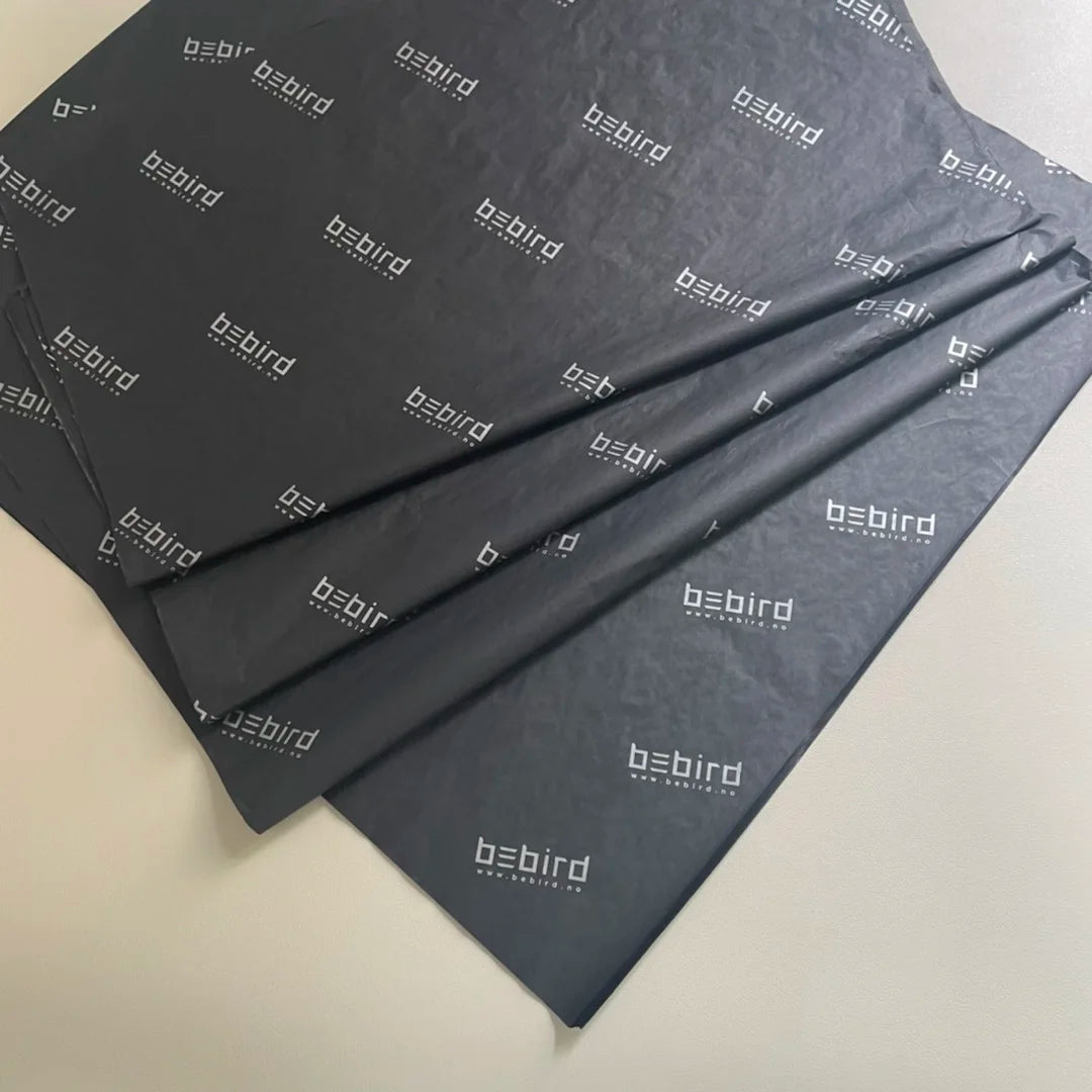 Custom Logo Printed Personalized Gift Jewelry Black Tissue Paper Packaging Paper