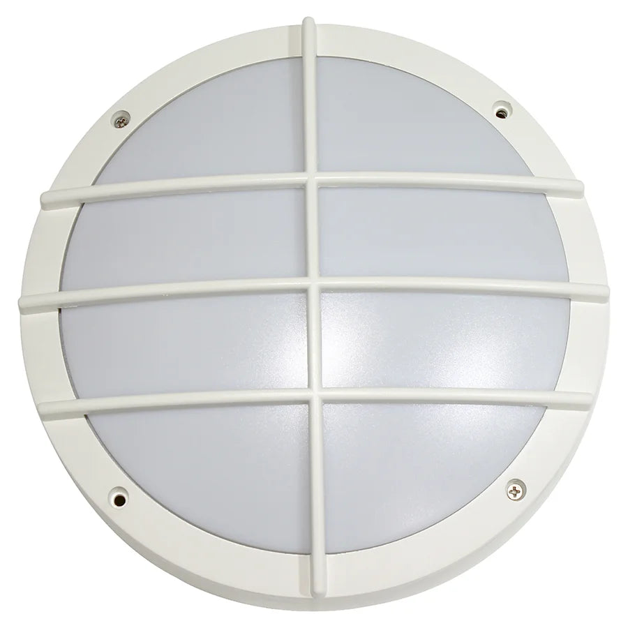 Bathroom Vanity Wall Light IP65 Circular Round Outdoor Wall Ceiling Mounted Lighting LED Bulkhead Light