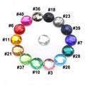 Sew on Round Shape Acrylic Rhinestones Colorful Flat Back Acrylic Stones Acrylic Jewelry Stone
