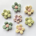 New Arrival Wholesale Sew on Handmade Flowers in Size 45 mm 5 Petal Flowers Fabric Applique DIY Garment/Bag /Hairpin Accessory