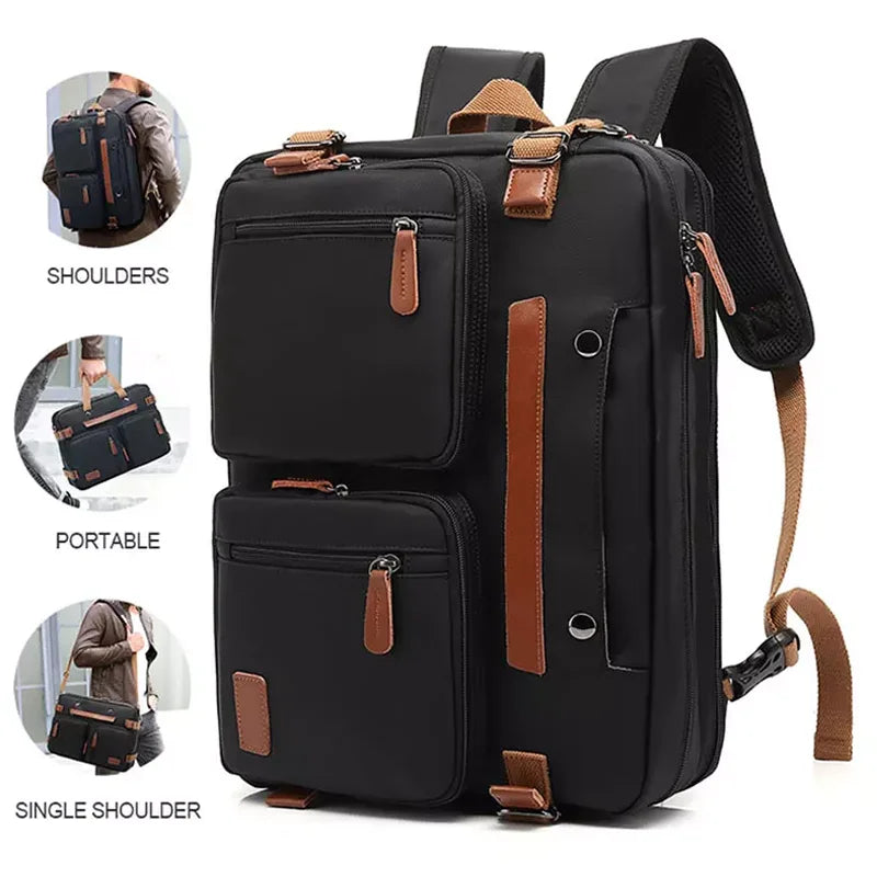 2022 Factory Wholesale Custom Logo 17.3 Inch Nylon Laptop Backpack Big Capacity USB Travel Backpack Zipper Closure Waterproof