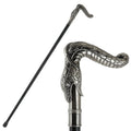 Luxury Alloy Snake Head Handle Walking Stick King's Rod Carved Animal Walking Cane