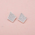 Fashion Korean Custom Crystal 925 Silver Stud Earrings