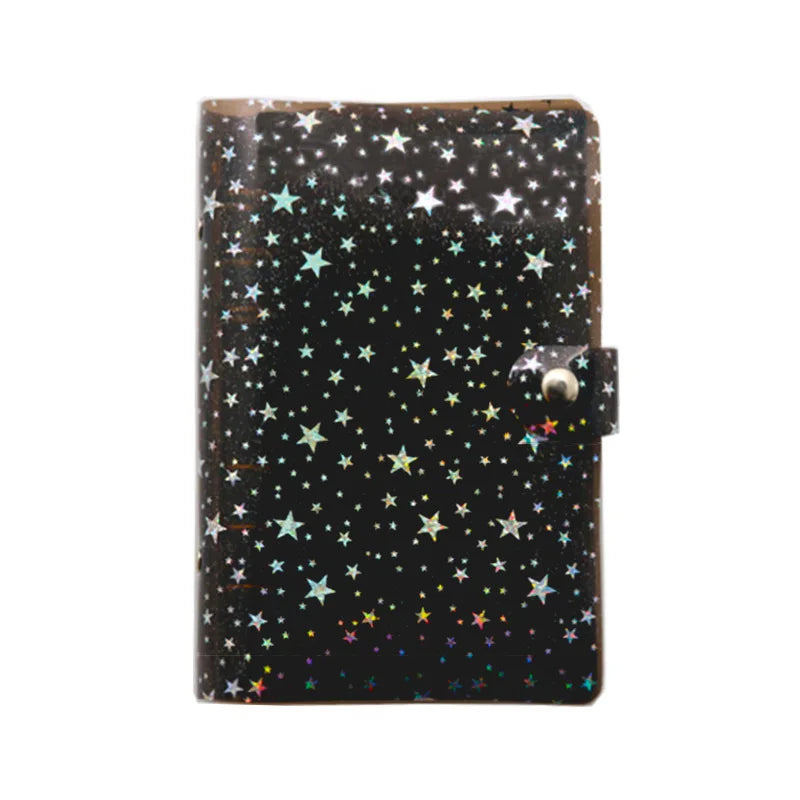 A5 A6 Transparent Planner Binder Cover Starts Plastic Clear PVC Loose Leaf Binding Money Budget Binder Organizer