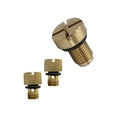 Custom 3/4" Bleed Screw Fastener CNC Machined Replacement Part in Brass Stainless Steel Copper Metal
