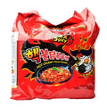 Korean Style Hot Chicken Ramen Gluten-Free Instant Noodles Durum Wheat as Primary Ingredient Packaged in a Bag