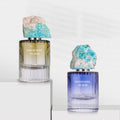 50ml Luxury Exotic Luxury Glass Perfume Bottle High End Unique Thick Bottom Pump Sprayer Novel Refillable Design
