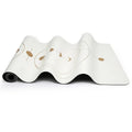 Factory Wholesale Price Chakela Biodegradable Non-slip White PU Yoga Mat with Custom logo Gold Printing