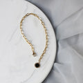 Thick Chain Heavyweight Stainless Steel Plated 14K Gold Paperclip Chain Bracelet