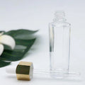 Hot Sale Customization logo 30ml Luxury Serum clear Essential Oil Glass Dropper Bottle