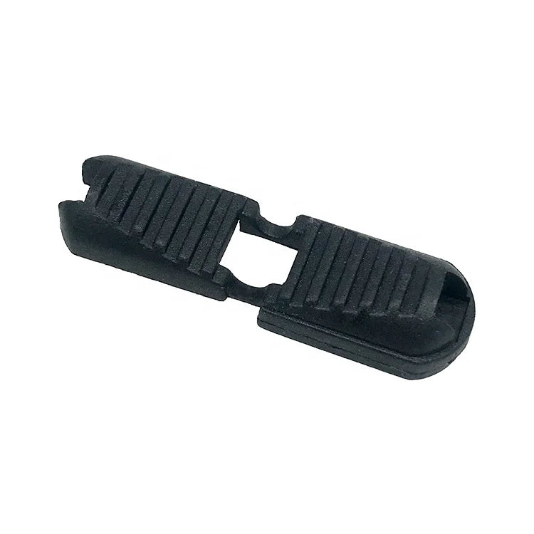 Guanfeng Wholesale Black Cord End Caps Clips Bag Accessories Zip Pull Cord Ends