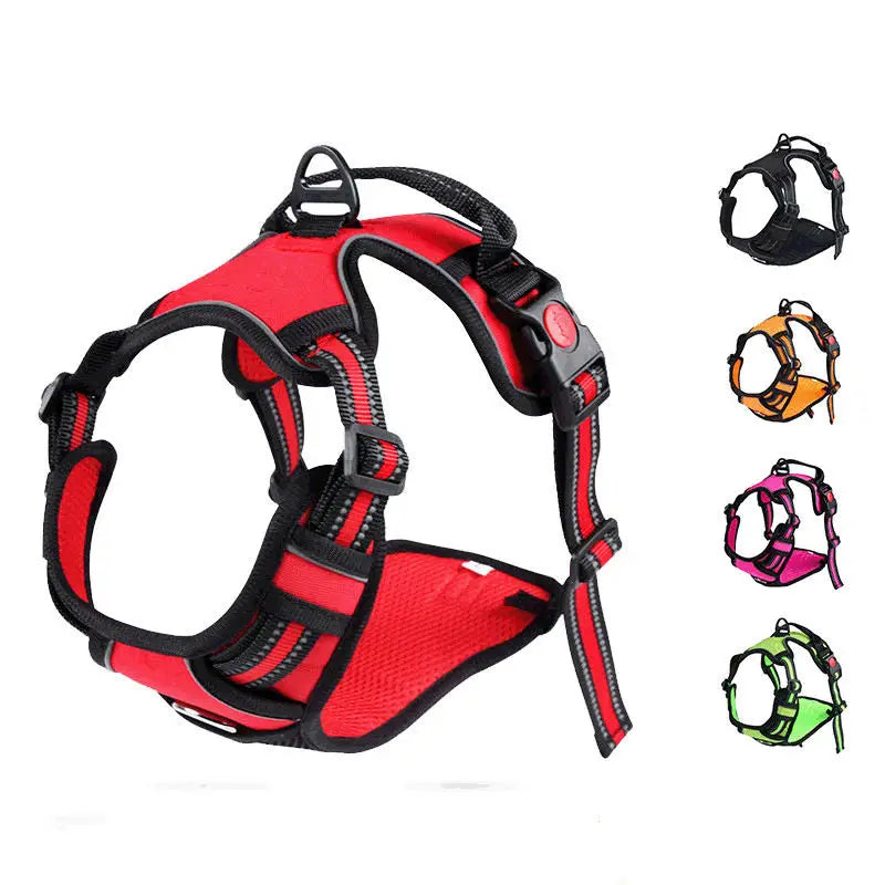 Factory Direct Wholesale Dog Harness Heavy Duty Tactical Nylon Vest No Pull Pet Harness for Walking Training Large Dogs