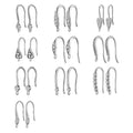 Diy 18K Gold Plated Zircon Earring Hooks Hypoallergenic 925 Sterling Silver Pearl Earrings Findings