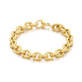 Kalen Retro Luxury Metal Bracelet Fashion O-Chain Stainless Steel Hollow Fashion Chain Bracelets