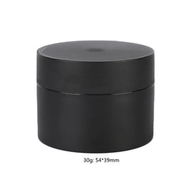 Empty Cosmetic Packaging 30ml 30g Matte Frosted Black Plastic Shampoo Eye Cream Jars