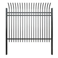 Double Rail Spear Top Ring Tubular Sliding Steel Gate Fencing Easy Assembly Eco-Friendly Anti-Rust Powder Coated Heat Treated