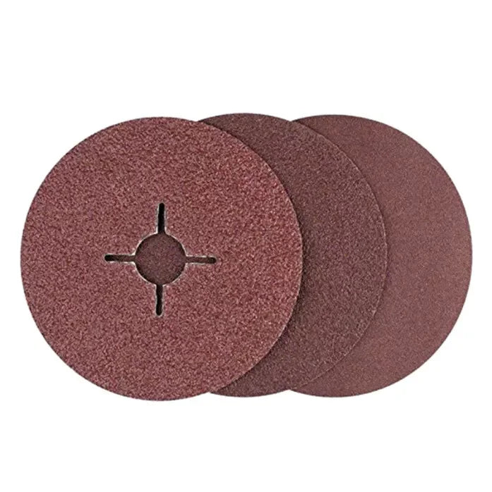 300pcs/carton 125mm Aluminium Oxide Fibre Sanding Discs for Angle Grinder 24 36 40 60 50 80 100 120 Grit