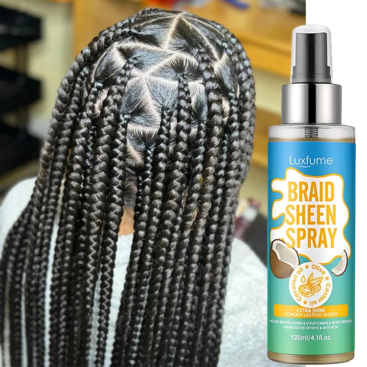 Bellezon Soothing Itchiness Tension Maintain Braids Add Shine Reduce Frizz Braid Sheen Spray