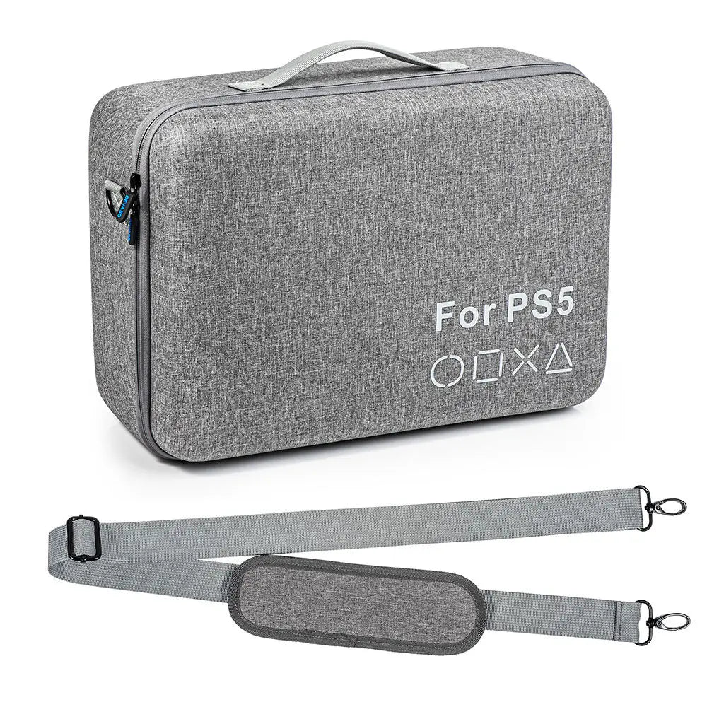 Portable Travel Game Console Storage Bag Handbag Carrying Eva Case Game Suitcase Accessories for PlayStation 5 43.5x32.5x18.6cm