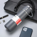 Hot Selling Business Custom Gift Logo 304 Stainless Steel Vacuum Thermos Set One Cup Two Lid Gift Box