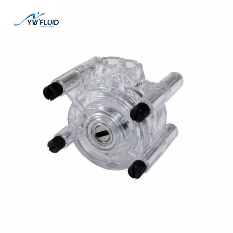 YWfluid Large Flow Micro Peristaltic Pump Head  Flow Range 0~2360ml/min with 6/10 Rollers Used for  Liquids Transfering and Dist