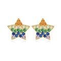 CZCITY Rainbow Color Small Cubic Zirconia Fashion Star Trend Earrings 2026 Women Cute Earring Charms Silver 925