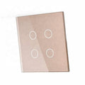 Custom Smart Home Design Intelligent Controlled Light Wall Switch Tempered Glass Crystal Panel Home Appliance Touch Panel