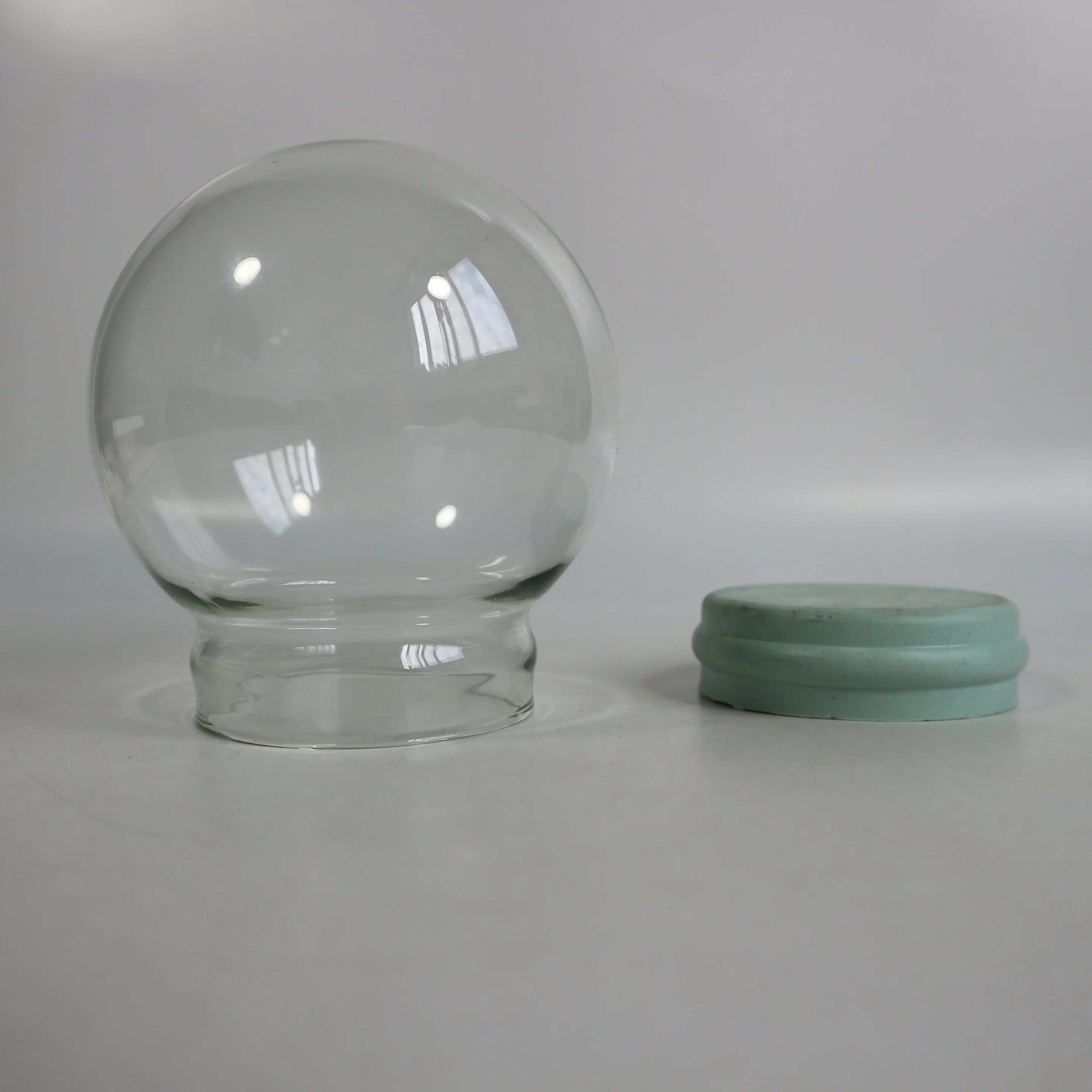 Ready to Ship Glass Ball Dome Clear Christmas Empty Snow Globe  Blown Glass Christmas DIY