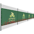 Custom Advertising Fence Large Vinyl Mesh Banner Signs Custom Printing Fence Banner Mesh with Grommets