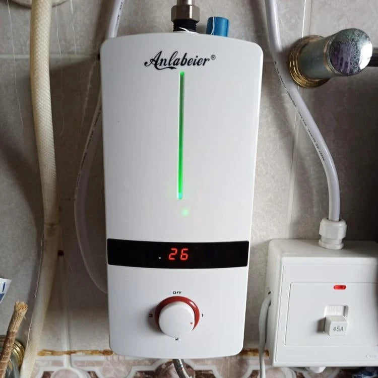 Under Counter Instant Electric Geyser Portable Mini Electric Hot Water Heater for Kitchen Bathroom Shower