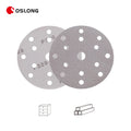 Free Sample 6 Inch 150mm Latex Paper Backing Brown Aluminum Oxide Grinding Automotive Paint Sanding Disc