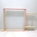 DIY Carpet Tufting Frame Carpet Tack Wood Tufting Frames Easy Self Assembly Tufting Frame with Yarn Holder
