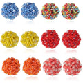 New Handmade Crystal Beads Beaded Earrings for Women Gift Seed Bead Stud Earrings