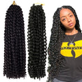 18inch Passion Twist Hair Crochet Braids Curly Water Wave Braids Synthetic Passion Twist Braiding Hair Extension